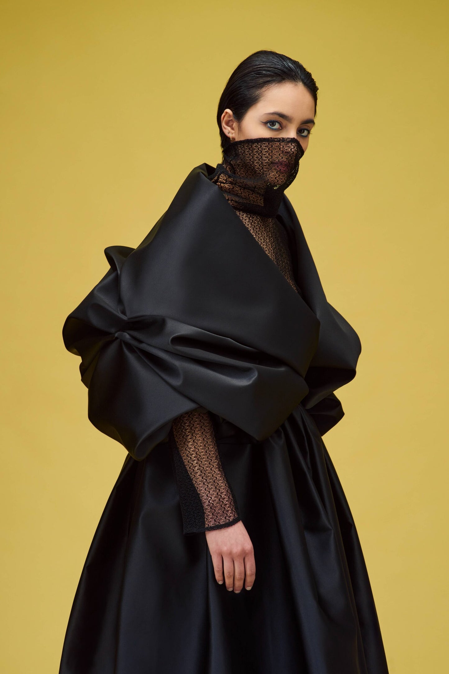 BURQA DRAPE MAXI SKIRT