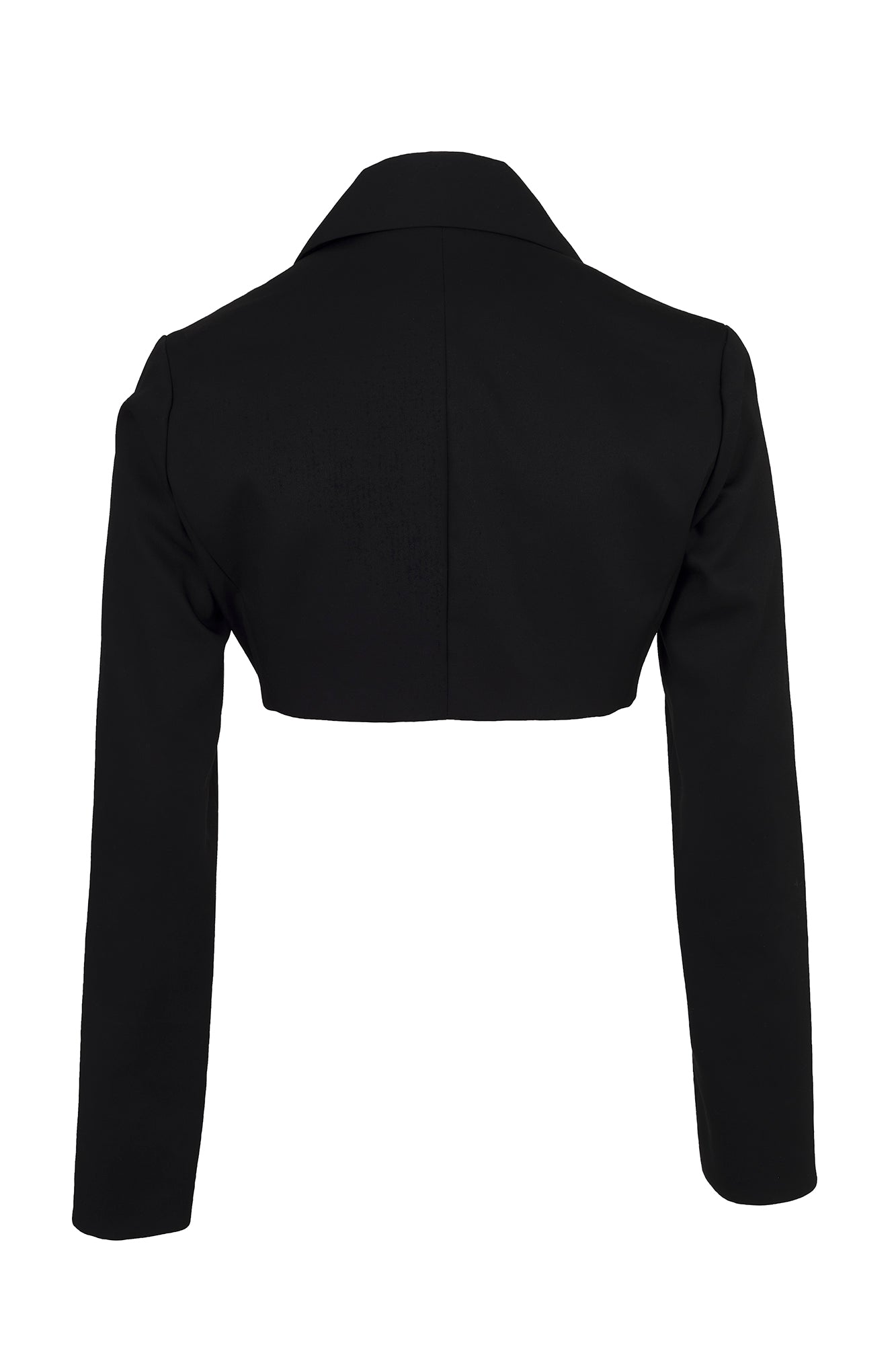 BLACK QUILTED SUIT BLAZER