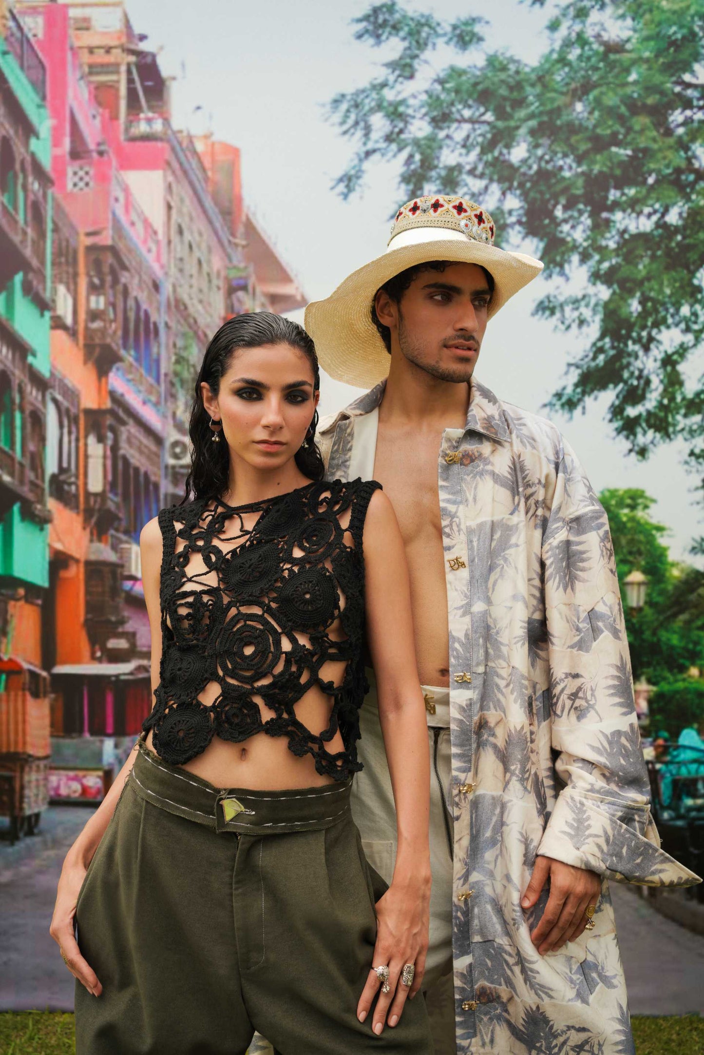 ADINKRA CROCHET VEST