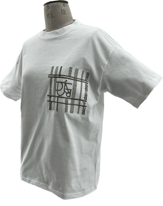DIJÁGO LOGO-EMBROIDERED BOXY T-SHIRT