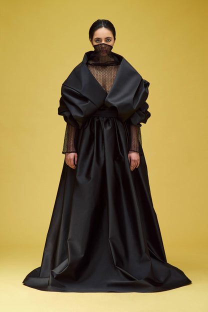 BURQA DRAPE MAXI SKIRT
