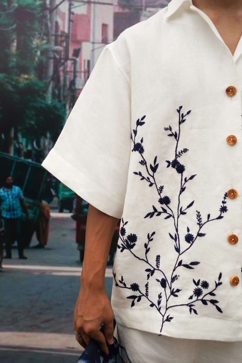 WASI CAMP COLLAR TOP