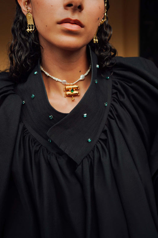 CAPE BLOUSE